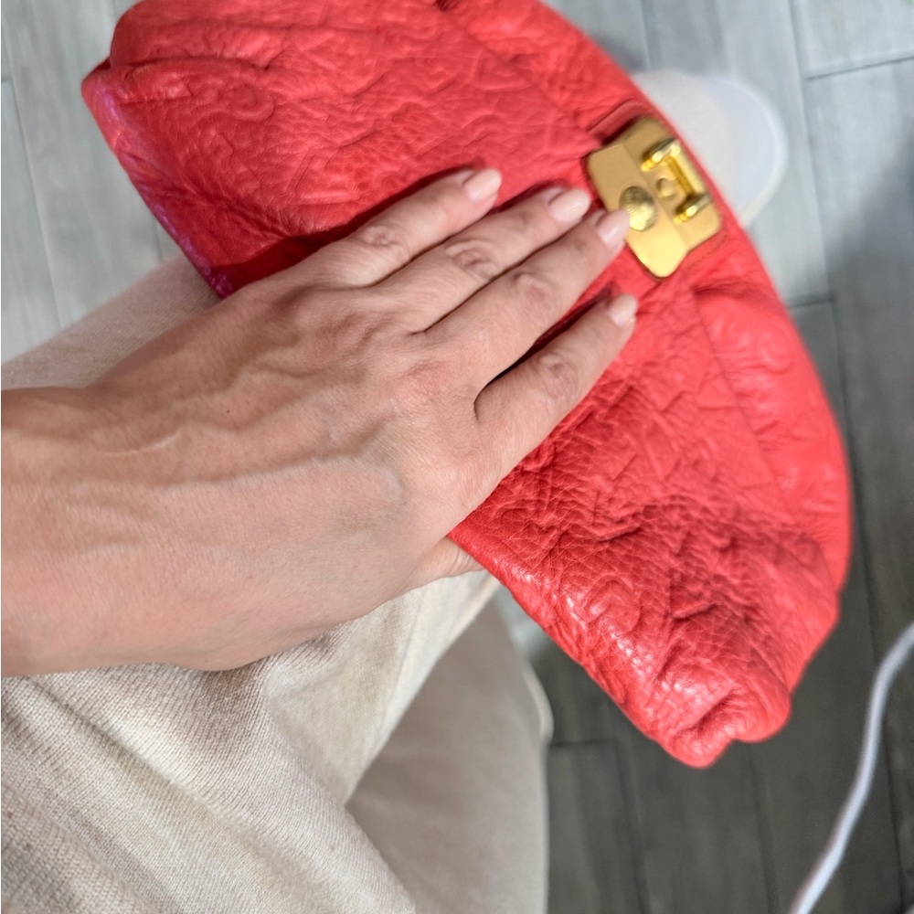 Marc Jacobs Coral Quilted Clutch